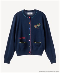 サンリオキャラクターズコラボ ハローキティ カーディガン(navy-36)