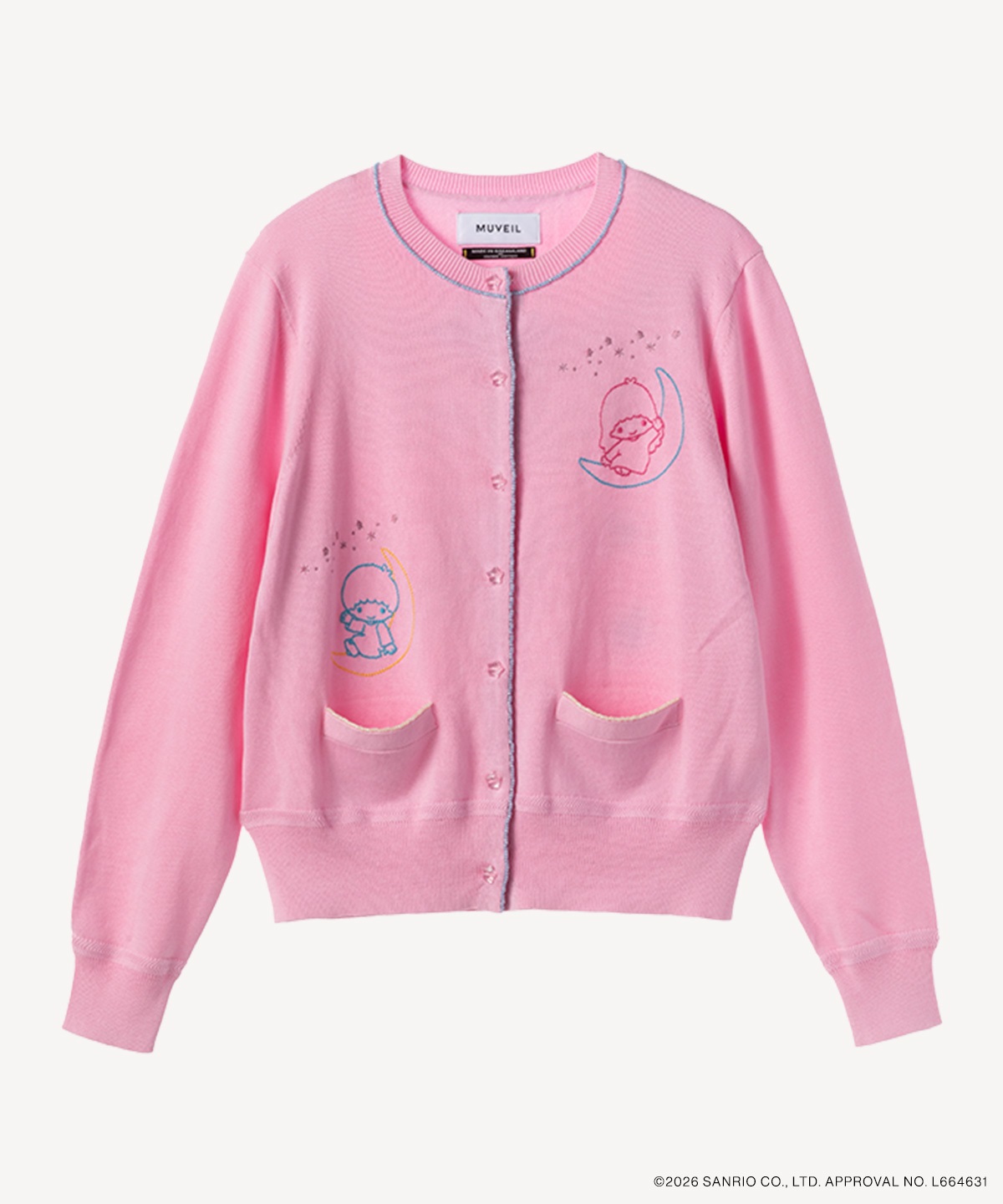 サンリオキャラクターズコラボ リトルツインスターズ カーディガン(pink-36)