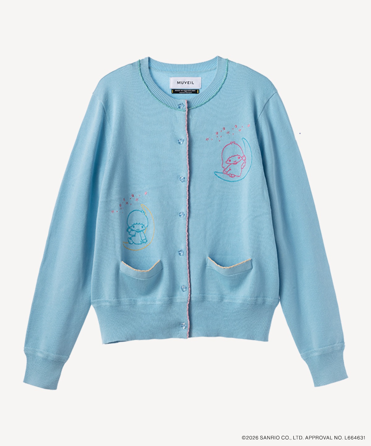 サンリオキャラクターズコラボ リトルツインスターズ カーディガン(blue-36)