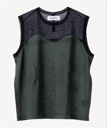 コルセット風プルオーバー(navy-36)