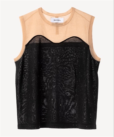 コルセット風プルオーバー