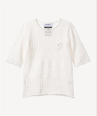 柄編みニットソー