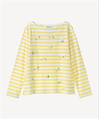 エーデルワイスボーダーカットソー(yellow-36)