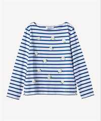 エーデルワイスボーダーカットソー(blue-36)