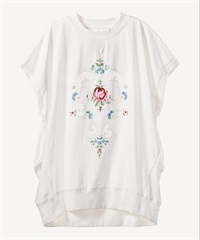 フラワービーズ刺繍プルオーバー(white-36)