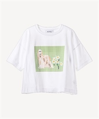 ドッグプリント刺繍Tシャツ | MUVEIL Online Shop