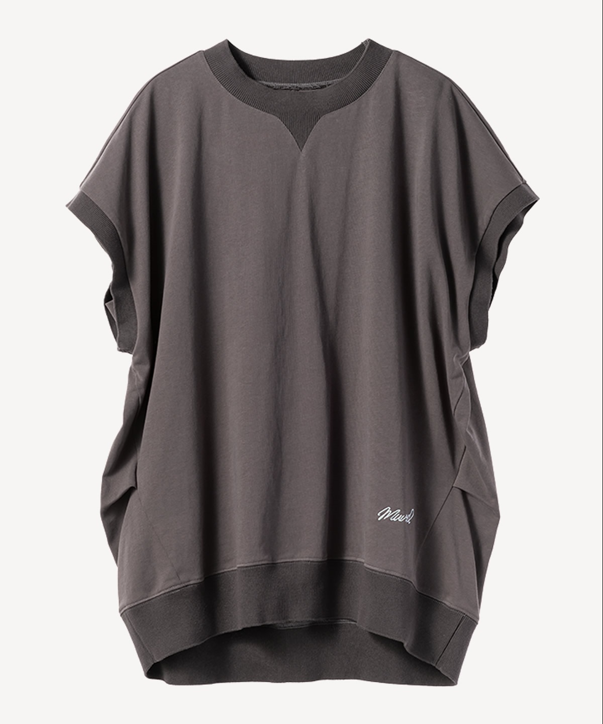ミュベール刺繍付きプルオーバー(dark gray-36)