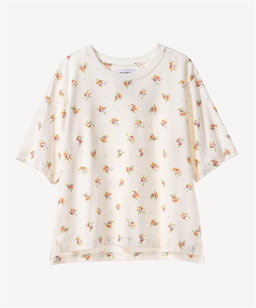 ティーカッププリントTシャツ(white-36)