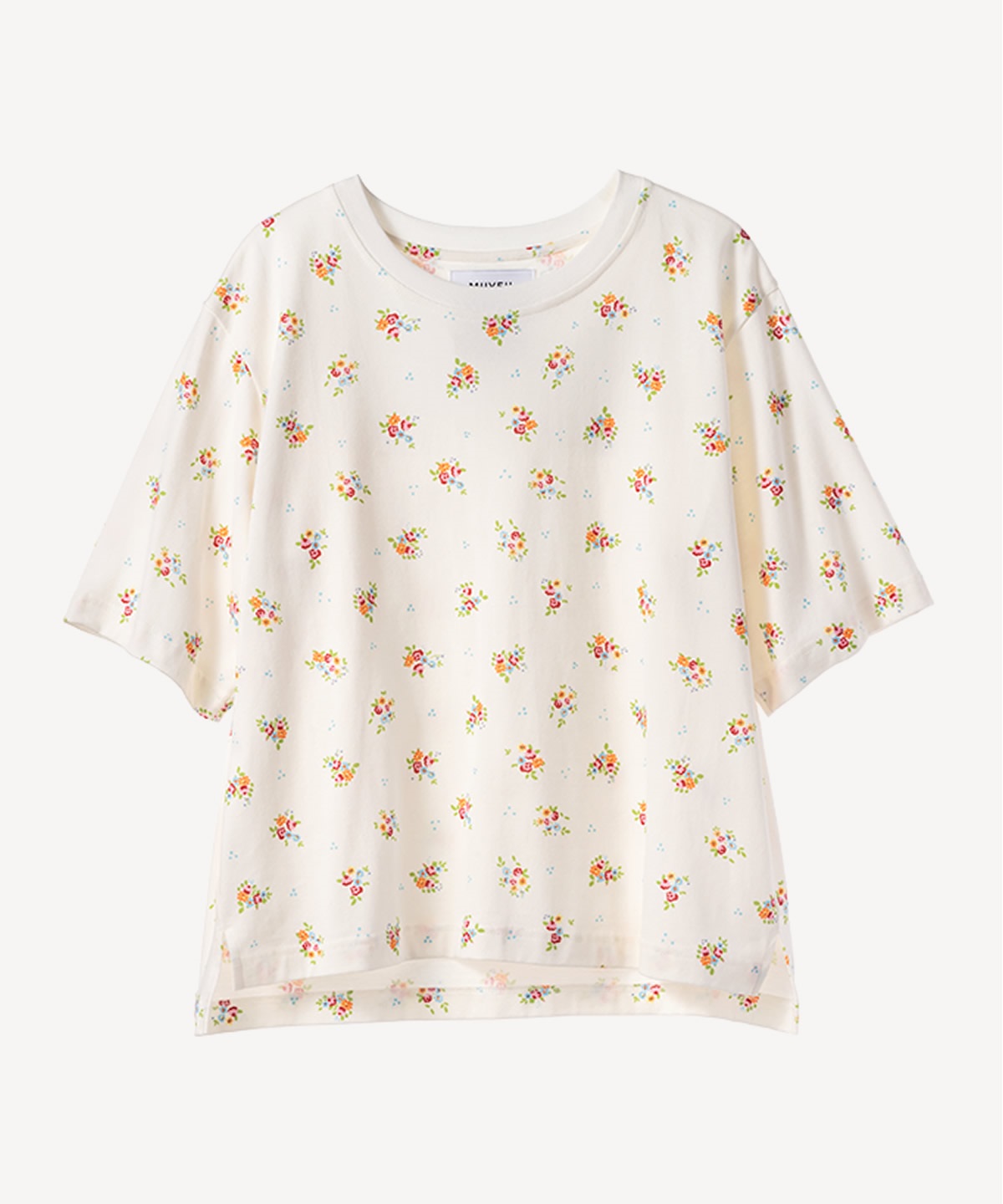 ティーカッププリントTシャツ(white-36)