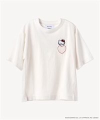 サンリオキャラクターズコラボ ハローキティ Tシャツ(white-36)