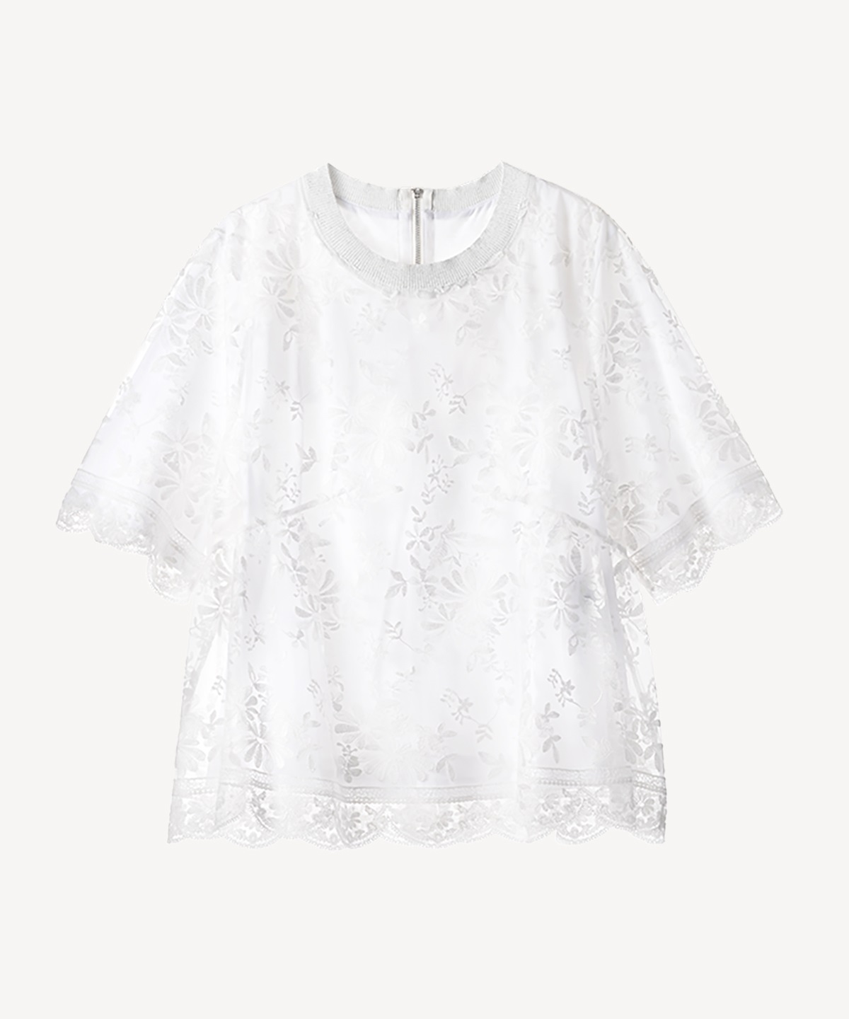 エンブロイダリーレースブラウス(white-36)