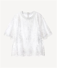 エンブロイダリーレースブラウス(white-36)