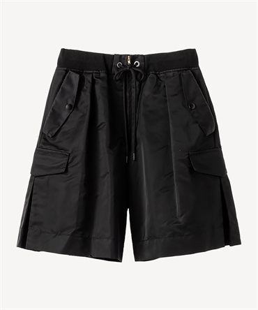 ツイルミリタリーショートパンツ(black-36)