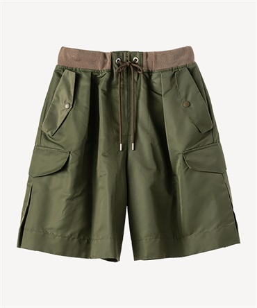 ツイルミリタリーショートパンツ(khaki-36)
