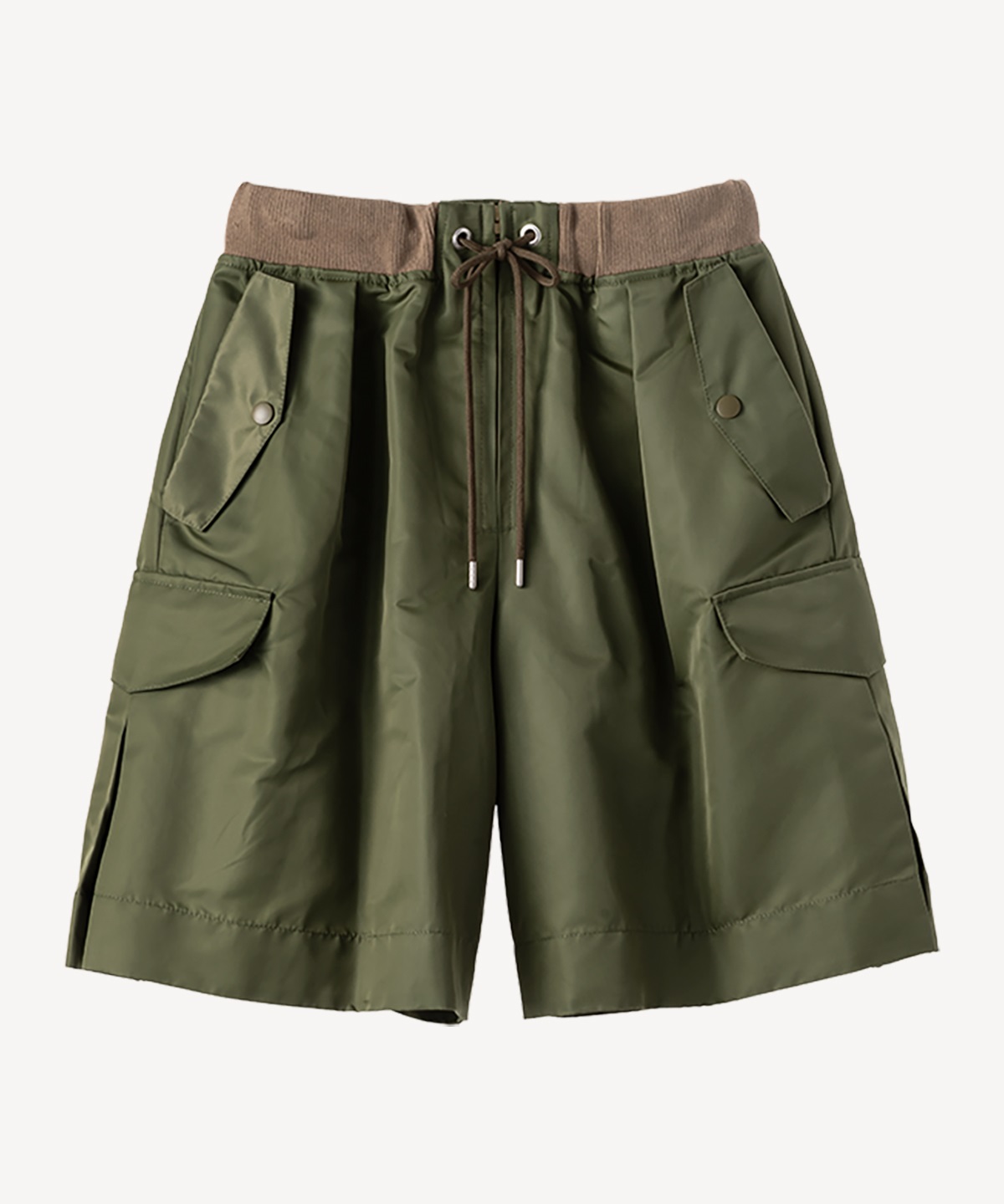 ツイルミリタリーショートパンツ(khaki-36)