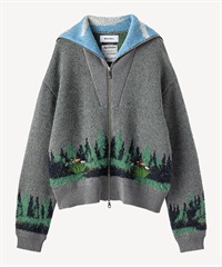 ジャックラッセルジップカーディガン(gray-36)