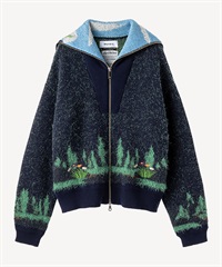 ジャックラッセルジップカーディガン(navy-36)