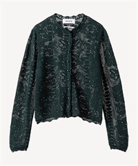 メッシュローズカーディガン(dark green-36)