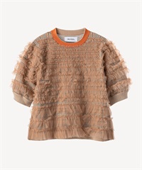 チュールフリルプルオーバー(beige-36)