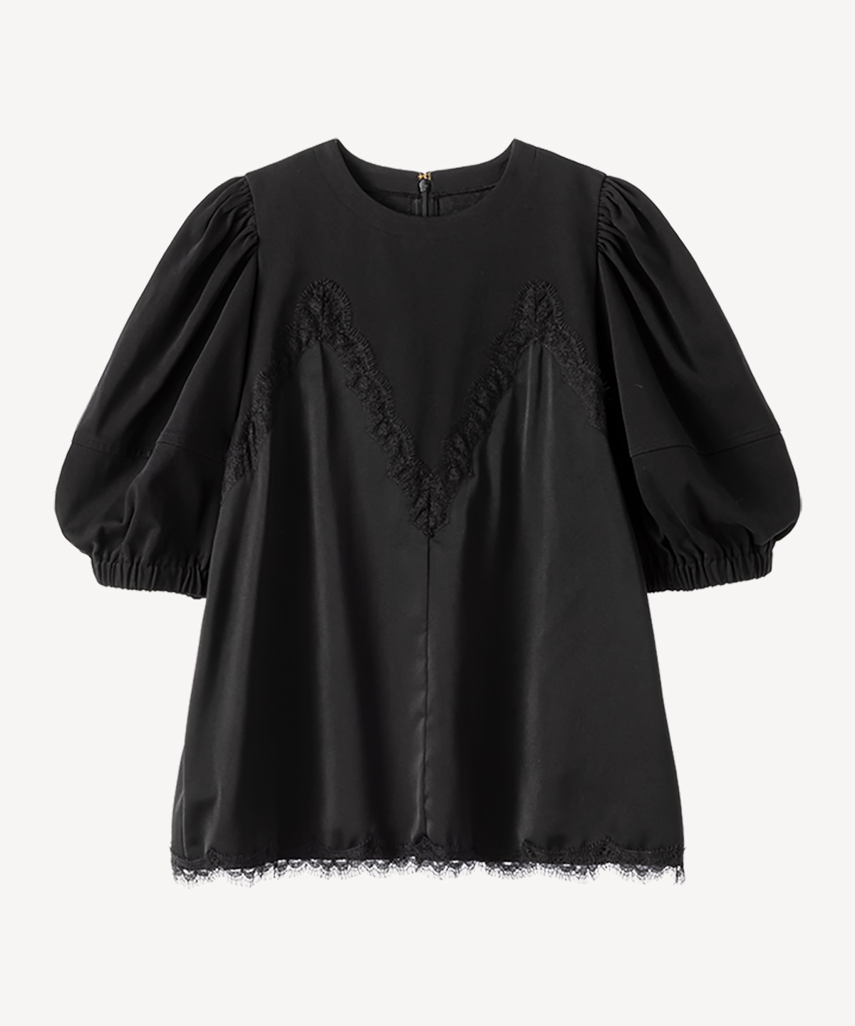 ランジェリーレイヤードTシャツ(black-36)