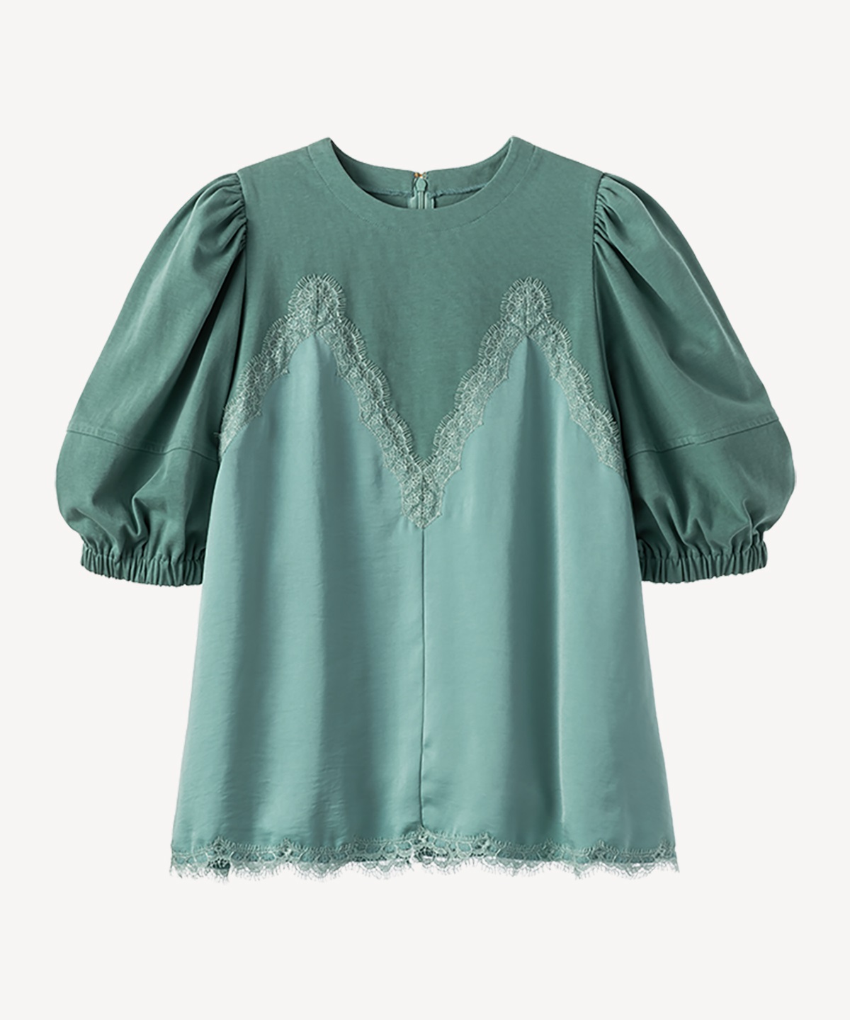 ランジェリーレイヤードTシャツ(mint green-36)