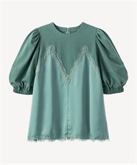 ランジェリーレイヤードTシャツ(mint green-36)