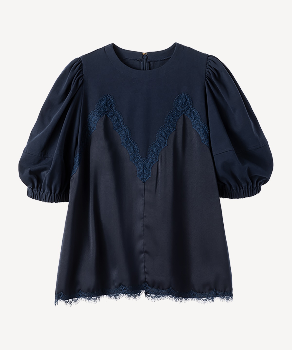 ランジェリーレイヤードTシャツ(navy-36)