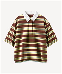ビジューポロTシャツ(brown-36)