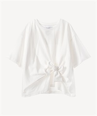リボンディテールTシャツ(white-36)