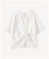 リボンディテールTシャツ(white-36)