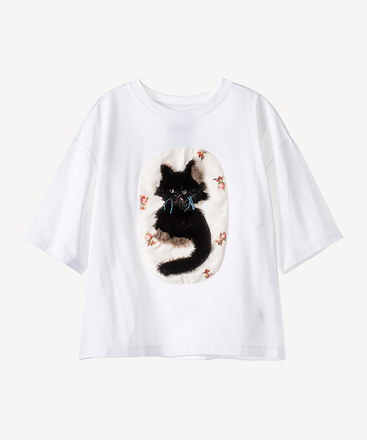 メインクーンキャットTシャツ(white-36)