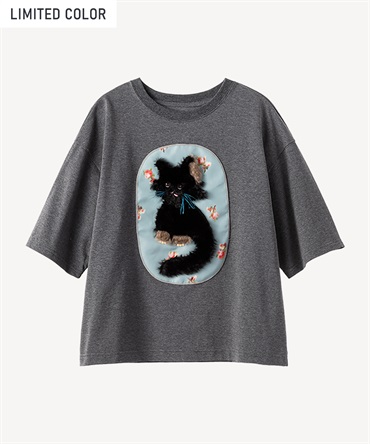 メインクーンキャットTシャツ(gray-36)