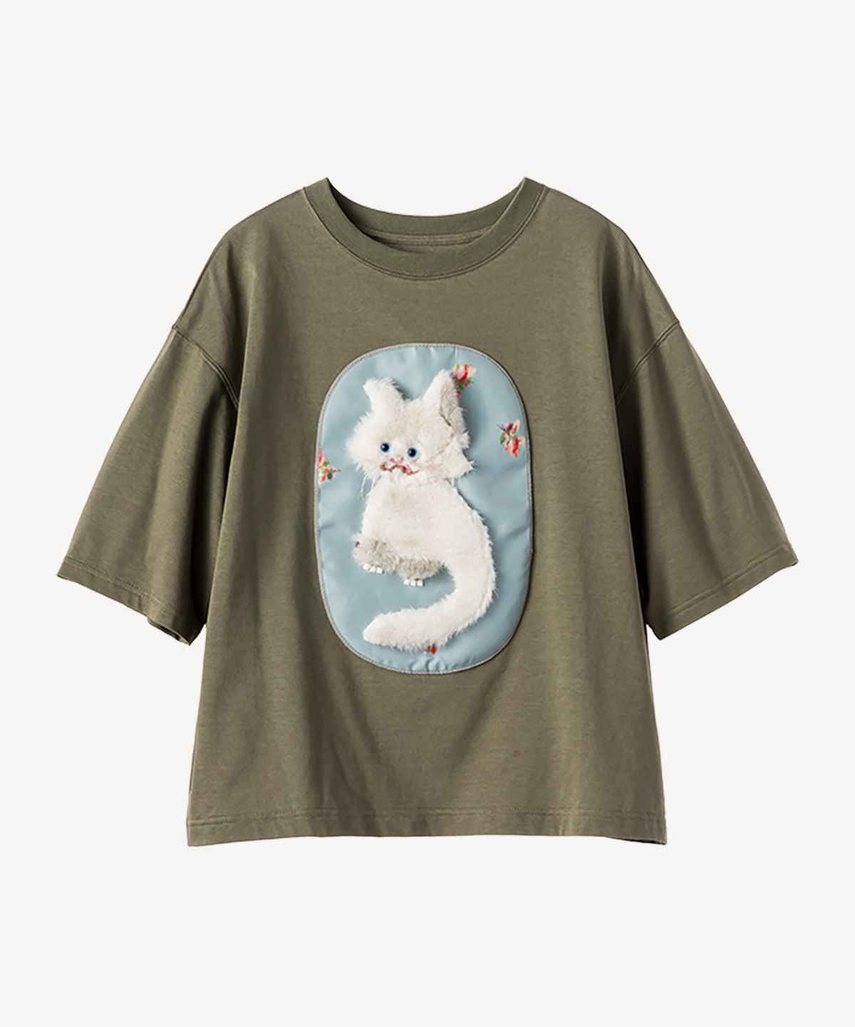 メインクーンキャットTシャツ(khaki-36)