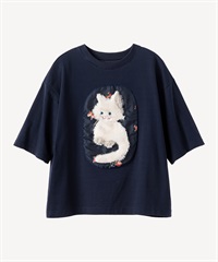 メインクーンキャットTシャツ(navy-36)