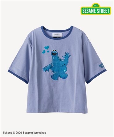 セサミストリートコラボ クッキーモンスター Tシャツ