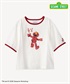 セサミストリートコラボ エルモ Tシャツ(white-36)