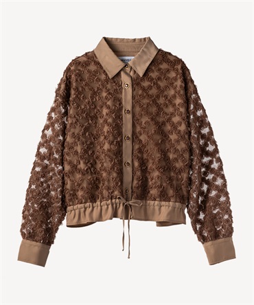 ローズチュールブラウス(brown-36)