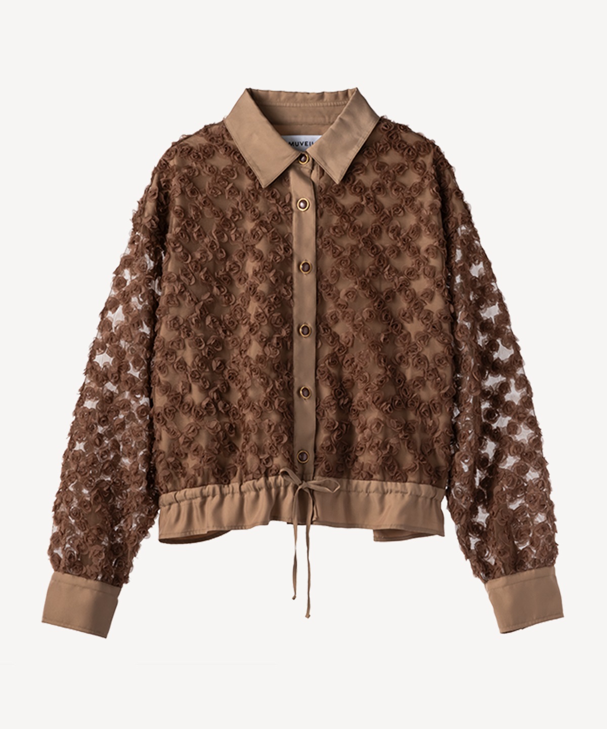 ローズチュールブラウス(brown-38)