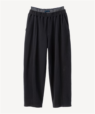 ダブルウエストスウェットパンツ(black-36)