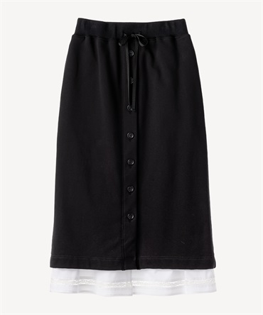 シャツコンビ裏毛スカート(black-36)