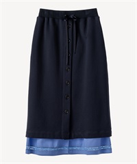 シャツコンビ裏毛スカート(navy-36)