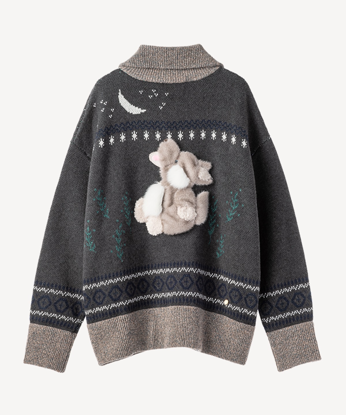 ウルフニットブルゾン(gray-36)