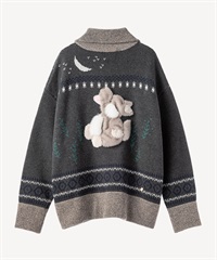 ウルフニットブルゾン(gray-36)