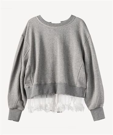 ランジェリー裏毛プルオーバー(gray-36)
