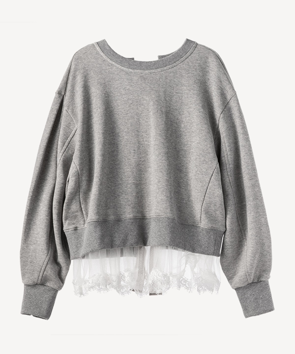 ランジェリー裏毛プルオーバー(gray-36)