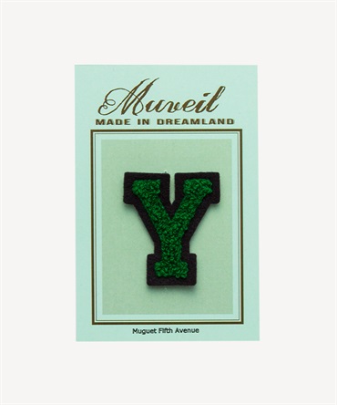 サガラ刺繍アルファベットワッペン Y | MUVEIL Online Shop