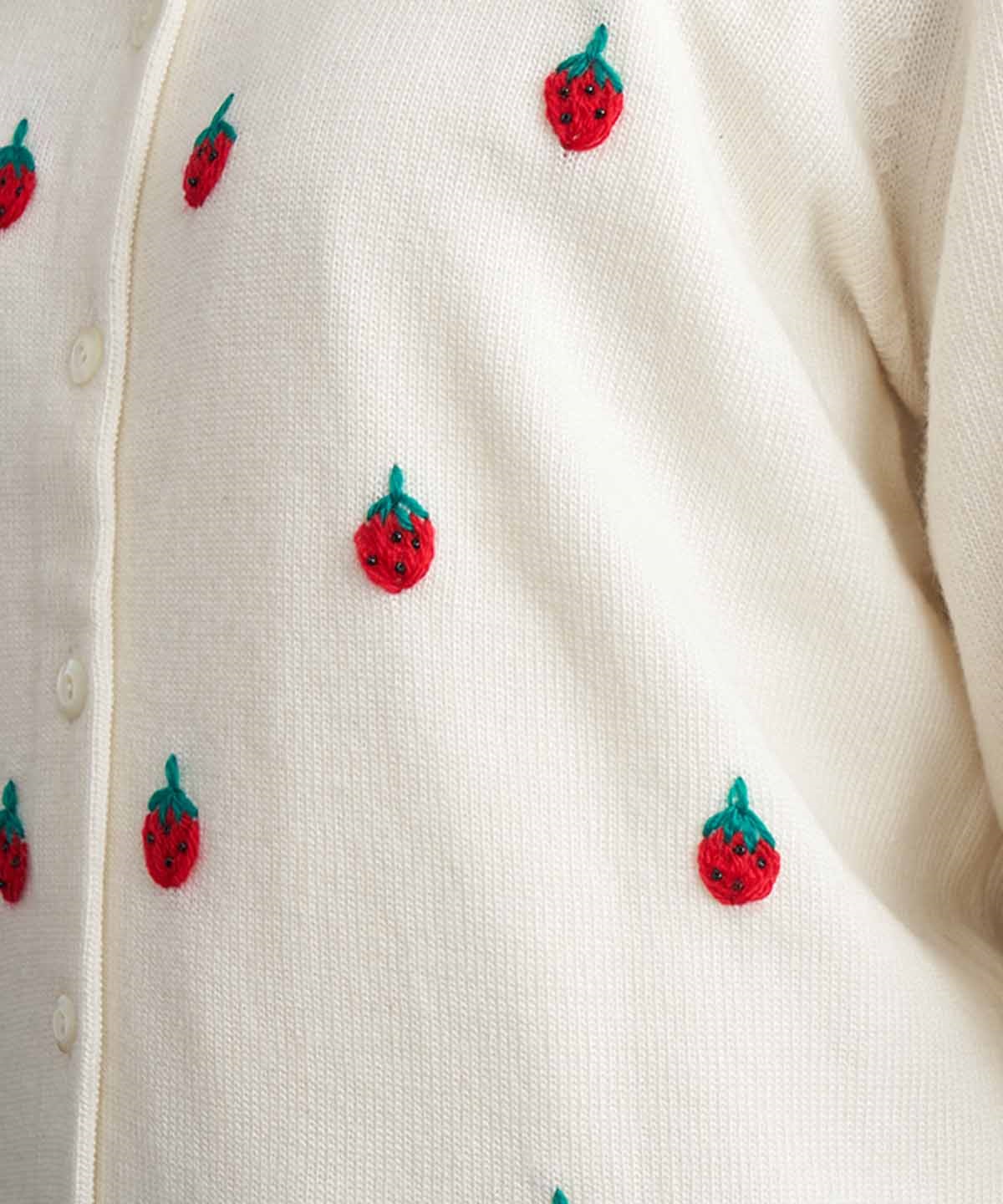 イチゴ刺繍カーディガン | MUVEIL Online Shop