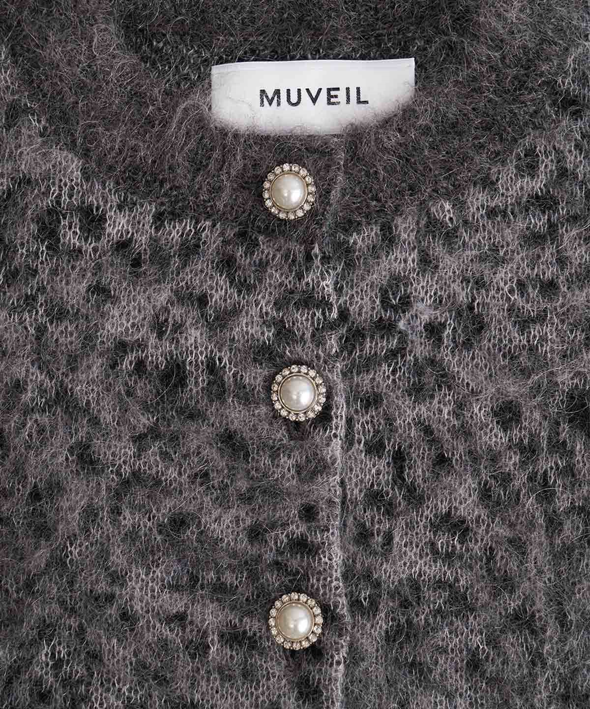 モヘアレオパードカーディガン | MUVEIL Online Shop