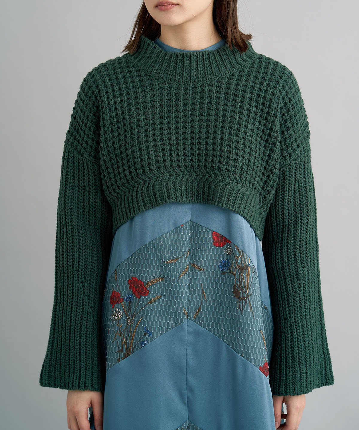 小麦プリントワンピース | MUVEIL Online Shop