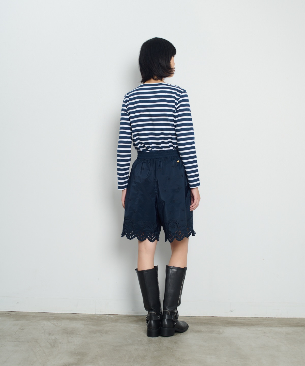 Alice auaa ボーダー カットソー 変形 Alice auaa ボーダー カットソー